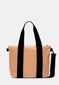 Rains geanta Tote Bag Micro W3 culoarea portocaliu, 14180 imagine