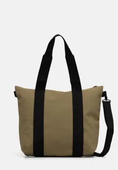 Rains geanta Tote Bag Mini W3 culoarea verde, 14160-44 imagine