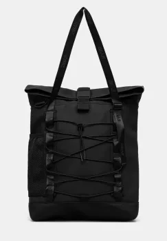 Rains geanta Trail Rolltop Tote Bag W3 culoarea negru, 13390 imagine