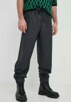 Rains pantaloni de trening unisex, culoarea negru imagine