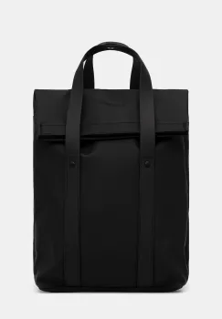 Rains rucsac 12780 2 Way Tote Backpack Mini culoarea negru, mare, uni, 12780 imagine
