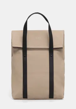 Rains rucsac 12940 2 Way Tote Backpack culoarea bej, mare, uni, 12940 imagine