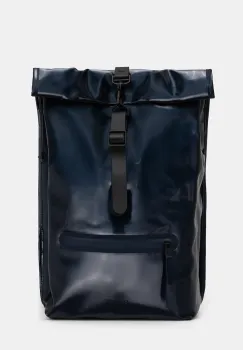 Rains rucsac 13320 Rolltop Rucksack culoarea bleumarin, mare, uni, 13320 imagine