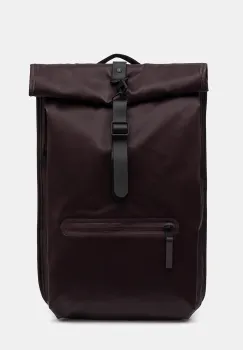 Rains rucsac 13320 Rolltop Rucksack culoarea maro, mare, uni, 13320 imagine