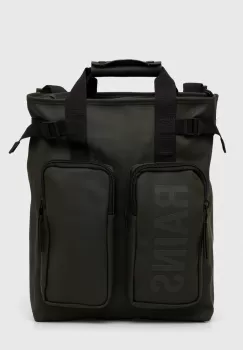 Rains rucsac 14240 Weekendbags culoarea verde, mare, neted imagine