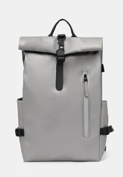 Rains rucsac 14590 Rolltop Rucksack Large culoarea gri, mare, uni, 14590 imagine