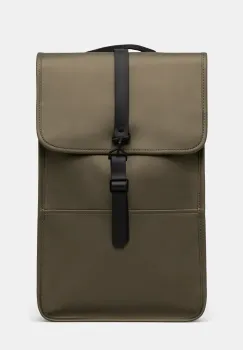 Rains rucsac Backpack W3 culoarea verde, mare, uni, 13000 imagine