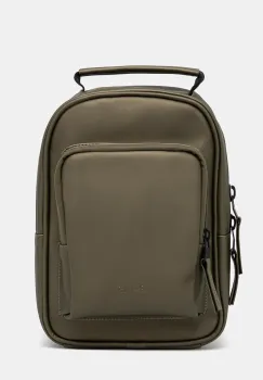 Rains rucsac Book Daypack Mini W3 culoarea verde, mic, uni, 13690.105 imagine