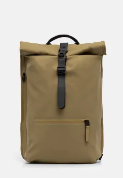 Rains rucsac MSN Bag W3 culoarea verde, mare, neted, 13300-44 imagine