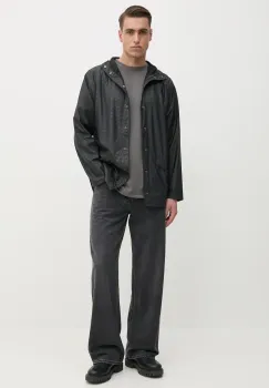 Rains tricou Sintra Fleece Tee culoarea gri, neted, 21800.13 imagine