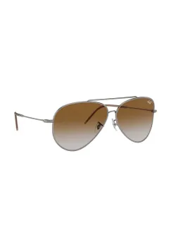 Ray-Ban ochelari de soare AVIATOR REVERSE culoarea argintiu, 0RBR0101S imagine