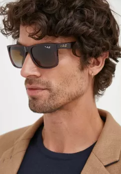 Ray-Ban ochelari de soare barbati, culoarea maro imagine