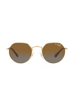 Ray-Ban ochelari de soare copii Junior Jack culoarea maro, 0RJ9565S-Polarized imagine