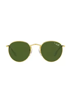 Ray-Ban ochelari de soare copii Round Kids culoarea verde, 0RJ9547S-Polarized imagine