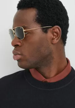 Ray-Ban ochelari de soare culoarea auriu imagine