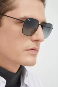 Ray-Ban ochelari de soare culoarea negru imagine