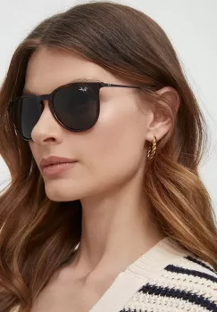 Ray-Ban ochelari de soare femei, culoarea maro imagine
