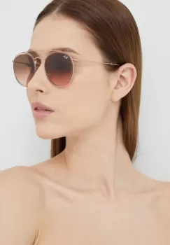 Ray-Ban ochelari de soare femei, culoarea maro imagine