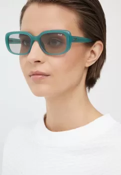 Ray-Ban ochelari de soare femei, culoarea verde, 0RB4421D imagine