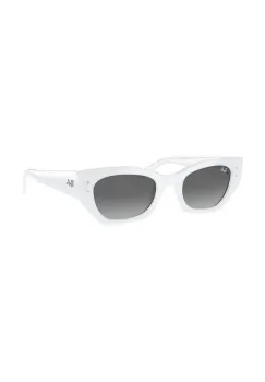Ray-Ban ochelari de soare ZENA culoarea alb, 0RB4430 imagine