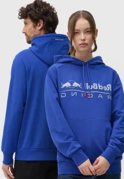 Red Bull Racing x Pepe Jeans bluza Red Bull Racing x Pepe Jeans cu gluga, cu imprimeu, RU580003 imagine