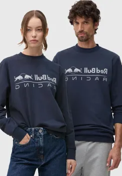Red Bull Racing x Pepe Jeans bluza Red Bull Racing x Pepe Jeans culoarea albastru marin, cu imprimeu, RU580002 imagine
