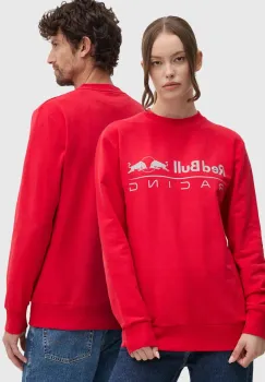 Red Bull Racing x Pepe Jeans bluza Red Bull Racing x Pepe Jeans culoarea rosu, cu imprimeu, RU580002 imagine