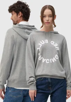 Red Bull Racing x Pepe Jeans pulover de bumbac Red Bull Racing x Pepe Jeans culoarea gri, light, RU700001 imagine