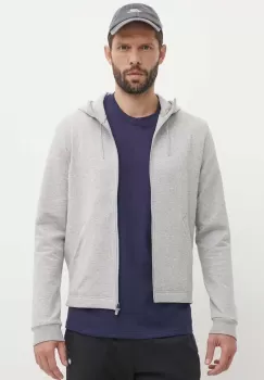 Reebok bluza Active Collective barbati, culoarea gri, cu gluga, melanj, 100075605 imagine