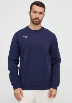 Reebok bluza barbati, culoarea albastru marin, cu imprimeu imagine