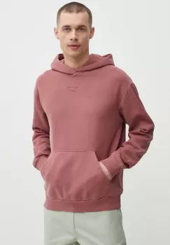Reebok bluza barbati, culoarea bordo, cu gluga, neted, 100076362 imagine
