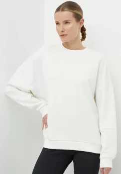 Reebok bluza LUX Collection femei, culoarea bej, neted, 100076140 imagine