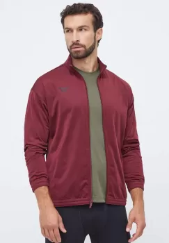 Reebok bluza trening Identity Vector culoarea bordo, modelator imagine