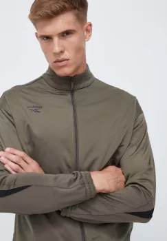 Reebok bluza trening Reebok Identity Vector culoarea verde, cu imprimeu imagine