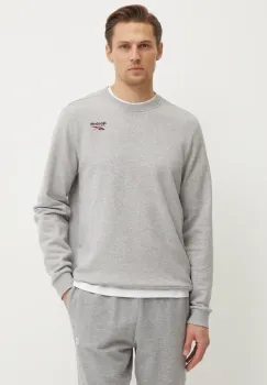 Reebok Classic bluza barbati, culoarea gri, melanj, 100221789 imagine