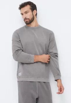 Reebok Classic bluza barbati, culoarea gri, neted imagine