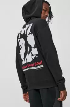 Reebok Classic Bluza culoarea negru, cu imprimeu imagine