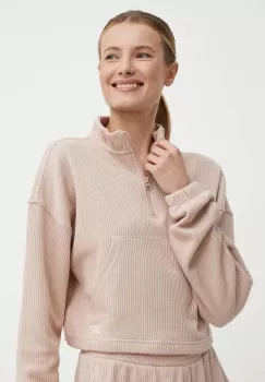 Reebok Classic bluza Wardrobe Essentials femei, culoarea roz, neted, 100075337 imagine