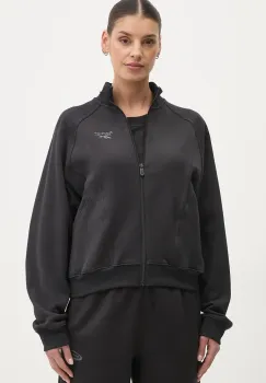 Reebok Classic hanorac de bumbac femei, culoarea negru, neted, 100214104 imagine