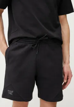 Reebok Classic pantaloni scurti din bumbac barbati, culoarea negru, 100214084 imagine