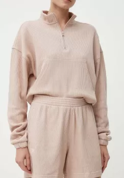 Reebok Classic pantaloni scurti Wardrobe Essentials femei, culoarea roz, neted, high waist, 100075333 imagine