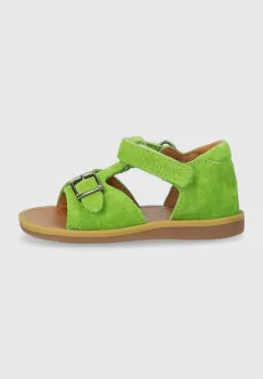 Reebok Classic sandale din piele pentru copii culoarea verde imagine