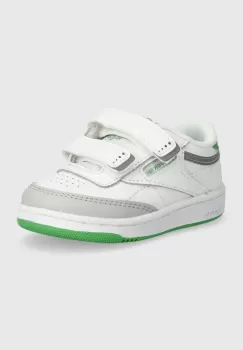 Reebok Classic tenisi din piele copii Club C culoarea alb, 100075109 imagine