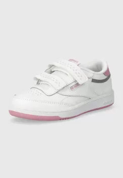 Reebok Classic tenisi din piele copii Club C culoarea alb, 100075110 imagine