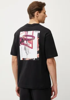 Reebok Classic tricou din bumbac barbati, culoarea negru, cu imprimeu, 100218827 imagine