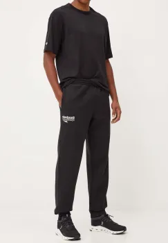 Reebok pantaloni de trening culoarea negru, cu imprimeu, 100076460 imagine