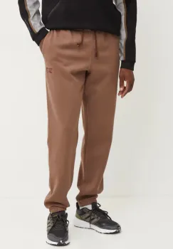 Reebok pantaloni de trening Identity Washed culoarea maro, neted, 100205487 imagine