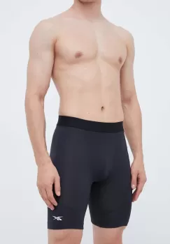 Reebok pantaloni scurti de antrenament culoarea negru imagine