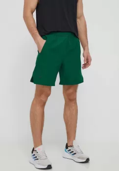 Reebok pantaloni scurti de antrenament Strength culoarea verde, 100075794 imagine