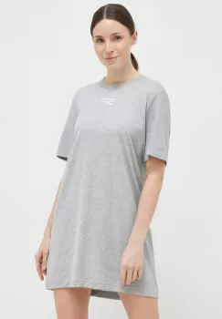 Reebok rochie culoarea gri, mini, oversize imagine